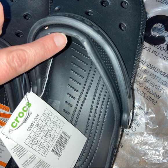 CROCS Classic Black Size 10Men/12Women - Picture 6 of 6